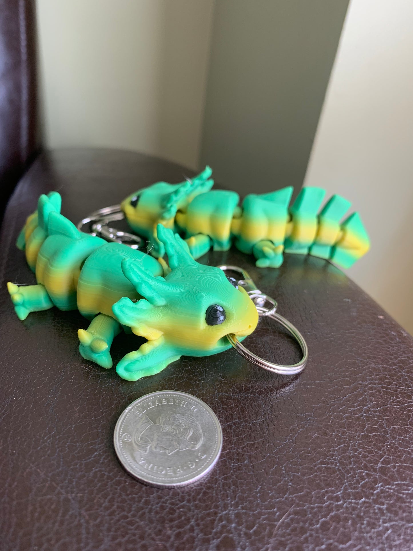Axolotl Mini KEYCHAIN Flexi Model