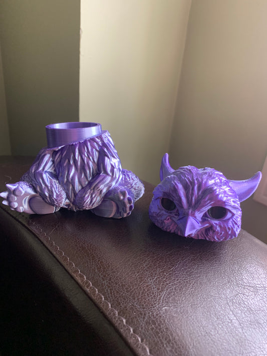 Owl Bear Dice Trinket Box