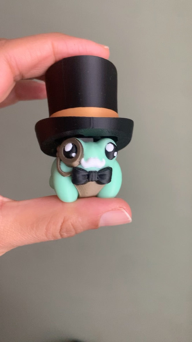 Clickie Gilded Age Gentleman Frog Clicker