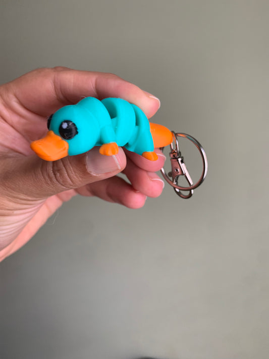 Platypus Cute Flexi Keychain